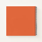 Carnet Texte de typographie d'écriture orange (Dos)