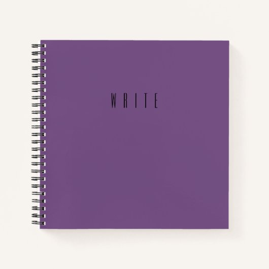 Carnet Texte de typographie d'écriture violette (Devant)