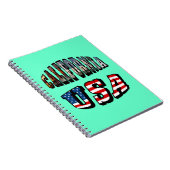 Carnet Texte du drapeau de la Californie (Côté Droit)