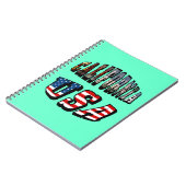 Carnet Texte du drapeau de la Californie (Côté gauche)