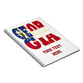 Carnet Texte du drapeau de l'État de Géorgie (Côté Droit)