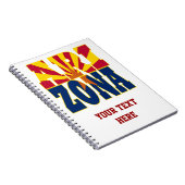 Carnet Texte du drapeau de l'état de l'Arizona (Côté Droit)