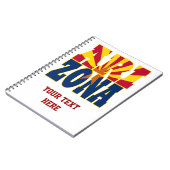 Carnet Texte du drapeau de l'état de l'Arizona (Côté gauche)