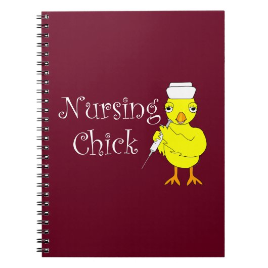 Carnet Texte du poussin de soins infirmiers (Devant)