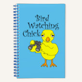 Carnet Texte du poussin d'observation d'oiseaux (Recto)