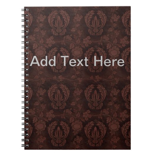 Carnet Texte en cuir Brown (Devant)