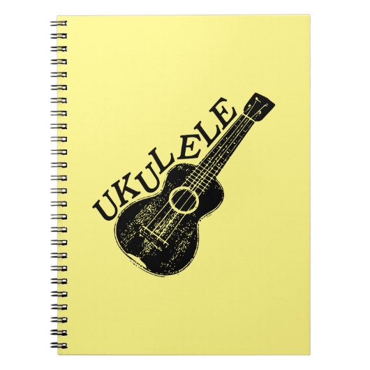 Carnet Texte Et Image Ukulele (Devant)
