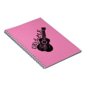 Carnet Texte Et Image Ukulele (Côté Droit)