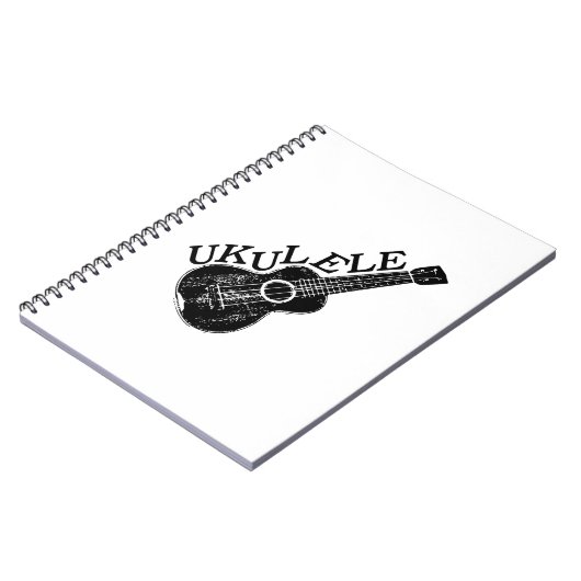 Carnet Texte Et Image Ukulele (Côté gauche)