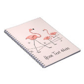 carnet texte Flamants roses rose Trio 2 (Côté Droit)