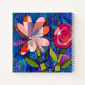 Carnet Texte floral Abstrait (Dos)