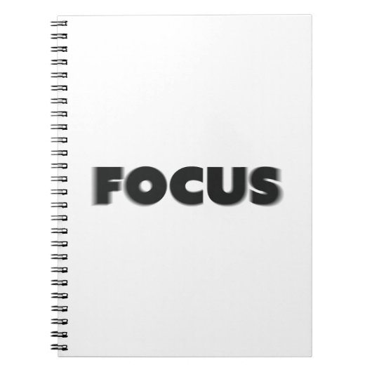 Carnet Texte flou focalisé (Devant)