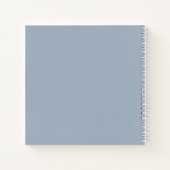 Carnet Texte gras | Votre nom sur Dusty Blue (Dos)