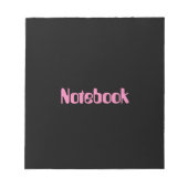 Carnet Texte imprimé 40 pages Papeterie Écriture (Devant)