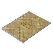 Carnet Texte personnalisable de couverture d'effet (Côté gauche)