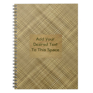 Carnet Texte personnalisable de couverture d'effet