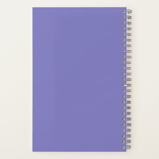 Carnet Texte Personnalisé Aussie Extraire Fun Purple Spir (Verso)