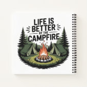 Carnet Texte personnalisé Camping (Dos)