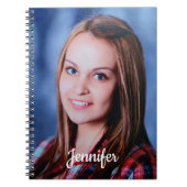 Carnet Texte personnalisé de nom de photo (Devant)