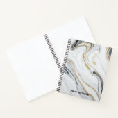 Carnet Texte personnalisé - Motif en marbre (Intérieur)