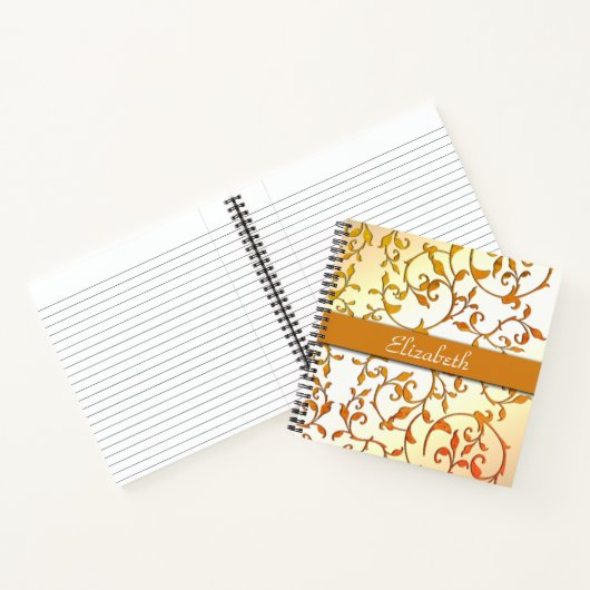 Carnet Texte personnel rouillé défilant (Intérieur)