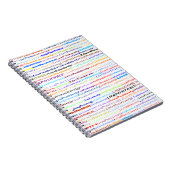 Carnet Texte positif en direct blanc (Côté Droit)
