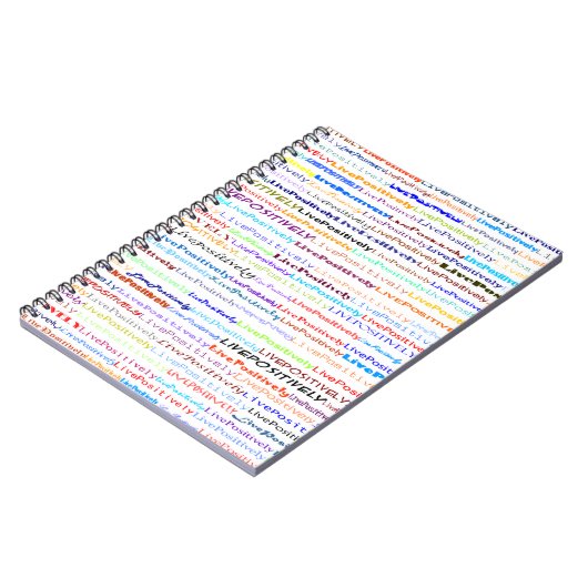 Carnet Texte positif en direct blanc (Côté gauche)