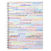 Carnet Texte positif en direct blanc (Devant)