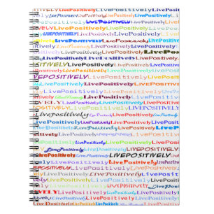 Carnet Texte positif en direct blanc