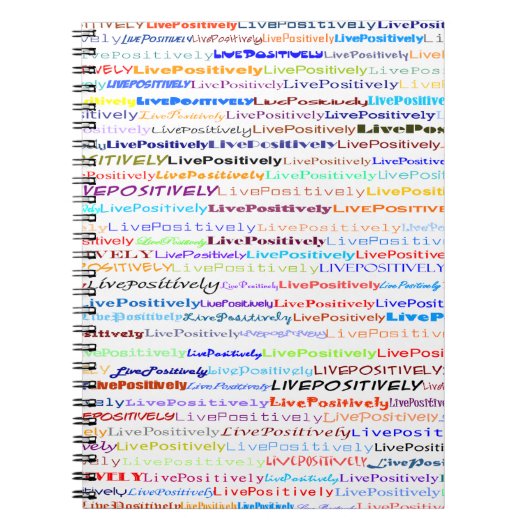 Carnet Texte positif en direct blanc (Devant)