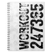 Carnet Texte usé et rayé Workout 247365 rustique (Devant)