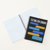 Carnet Textes pour les aînés Drôle Retraite Code texte  (Intérieur)