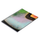 Carnet textile blanc et jaune (Côté gauche)