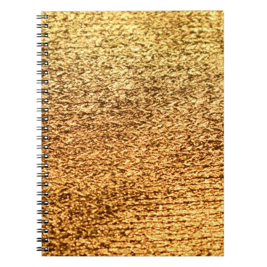 Carnet Textile doré : macro arrière - plan glamour. (Devant)