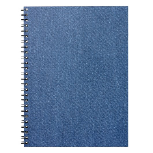 Carnet Textile fabric bleu fashion jean denim (Devant)