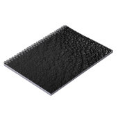Carnet textile floral noir et gris (Côté gauche)