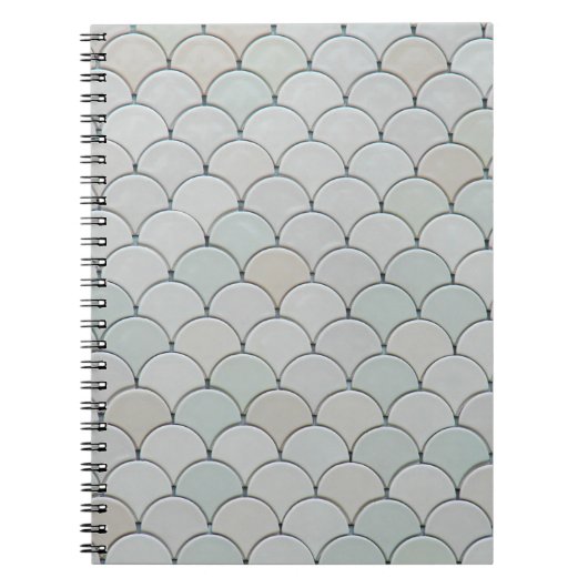 Carnet textile graphique gris (Devant)