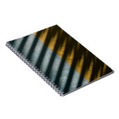 CARNET TEXTILE NOIR ET BROWN STRIPÉ (Côté Droit)