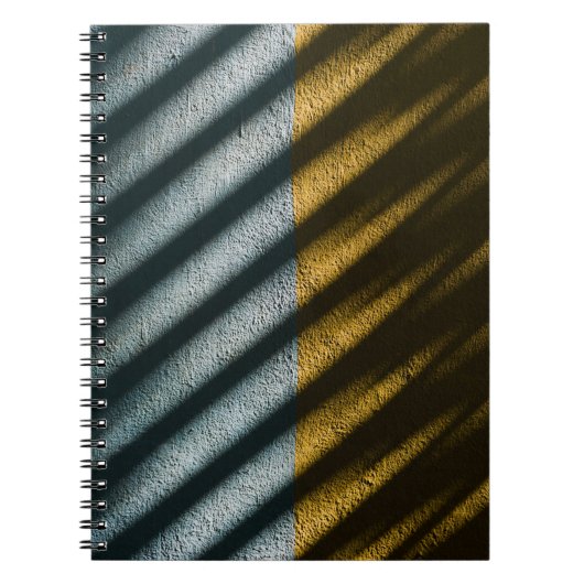 CARNET TEXTILE NOIR ET BROWN STRIPÉ (Devant)