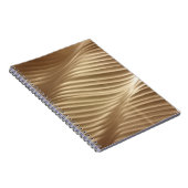 Carnet textile rayé Brown et blanc (Côté Droit)