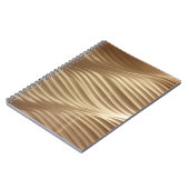 Carnet textile rayé Brown et blanc (Côté gauche)
