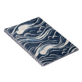 Carnet Textiles Indigo Japonais (Côté Droit)