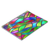 Carnet Texture 3D Motif en verre coloré (Côté gauche)