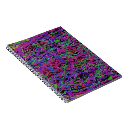 Carnet Texture Abstrait Multicolore Vibrant (Côté Droit)