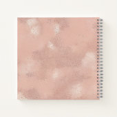 Carnet Texture Abstrait Rose Pâle (Dos)