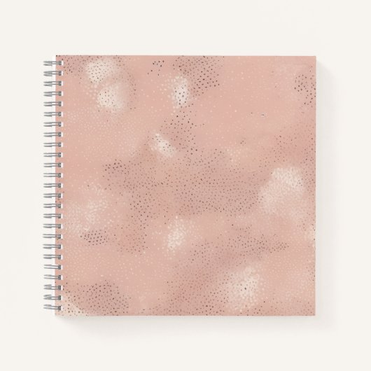 Carnet Texture Abstrait Rose Pâle (Devant)