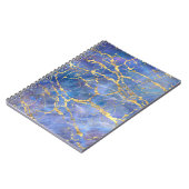 Carnet Texture Abstraite en marbre bleu (Côté gauche)