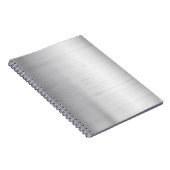 Carnet Texture argentée en métal (Côté Droit)