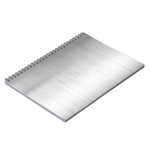 Carnet Texture argentée en métal (Côté gauche)