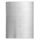 Carnet Texture argentée en métal (Devant)